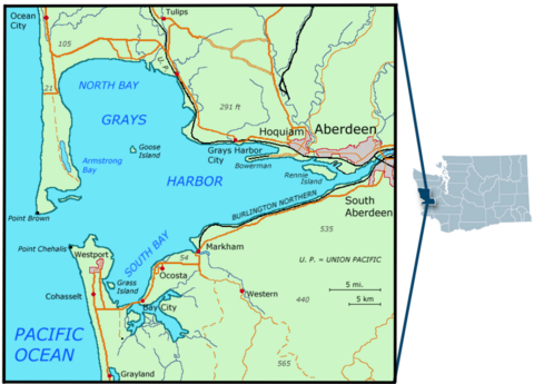 Grays Harbor County on the Map